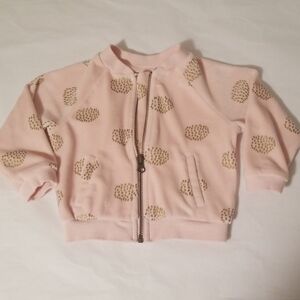Gymboree Velour Bomber jacket size 12-18 months